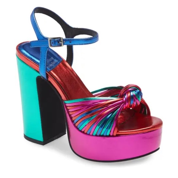 Jeffrey Campbell Shoes - Jeffrey Campbell Bright Metallic Platforms